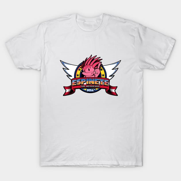 Pink Hedgehog T-Shirt by Emrisno